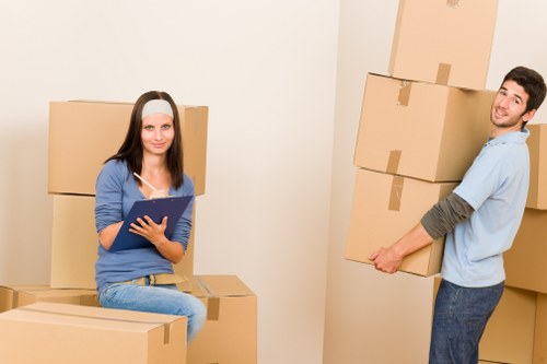 Unpacking services organizing a new home